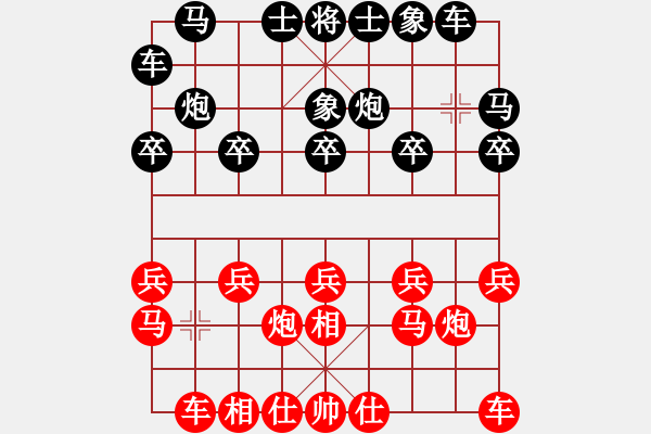 象棋棋譜圖片：家庭聯(lián)賽列象局和棋 - 步數(shù)：10 