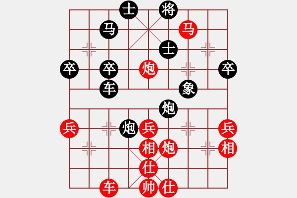 象棋棋譜圖片：起馬轉(zhuǎn)中炮對(duì)飛象之黑3路炮（旋風(fēng)V7.0先勝巫師業(yè)余級(jí)） - 步數(shù)：60 