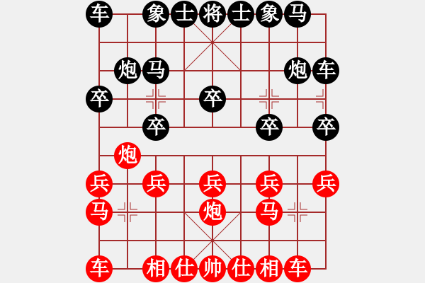 象棋棋譜圖片：天天象棋評(píng)測(cè)海闊天空先負(fù)東哥 - 步數(shù)：10 