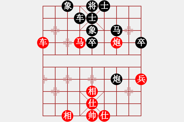 象棋棋譜圖片：20190325 后勝天天業(yè)7-2 中炮強(qiáng)挺三兵對列手炮 紅馬八進(jìn)七 車2進(jìn)5 車一平二 炮八平九 - 步數(shù)：60 