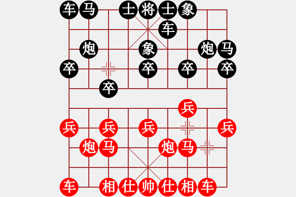 象棋棋谱图片：二6-1 河南洛阳刘明先和沙河吴金永 - 步数：10 