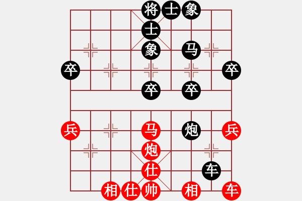 象棋棋谱图片：2019全国象棋女个人锦标赛李越川先和董嘉琦11 - 步数：40 