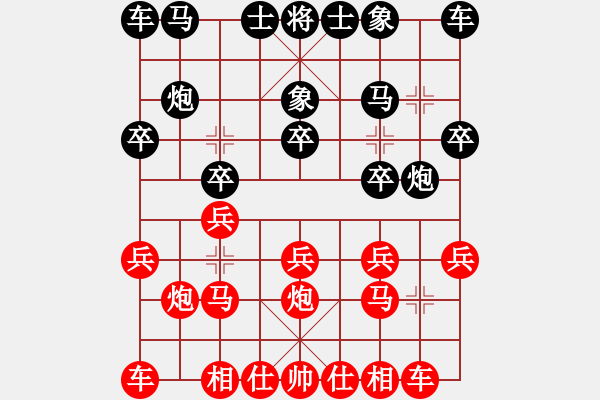 象棋棋譜圖片：小亮-勝-QQ棋友(中炮對(duì)巡河炮左馬)* - 步數(shù)：10 