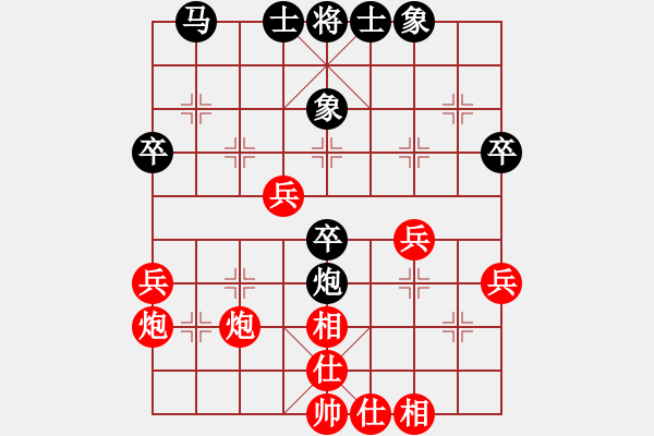 象棋棋譜圖片：2019第16屆威凱杯全國象棋等級賽張雨虹先勝陳坤璘4 - 步數(shù)：40 