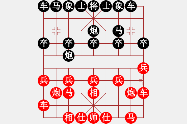 象棋棋譜圖片：大山[2275567661] -VS- 老檀[573747208] - 步數：10 