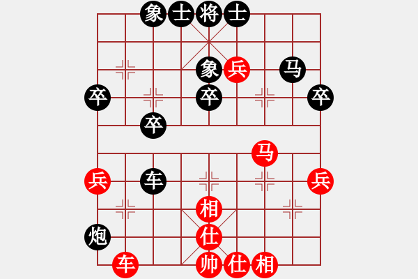 象棋棋譜圖片：獨木 -紅先負- 黃蓉 - 步數(shù)：40 