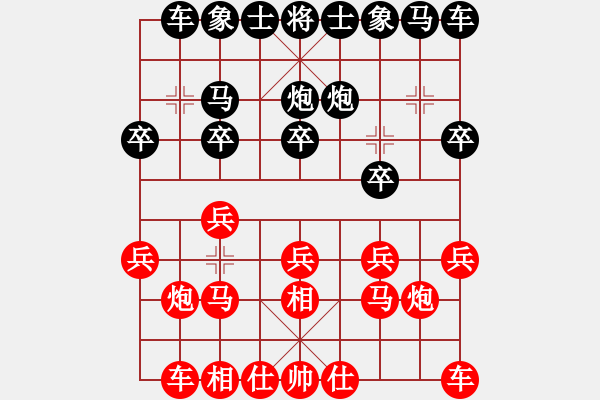 象棋棋譜圖片：bbbo002[紅] -VS- liu88251[黑] - 步數(shù)：10 