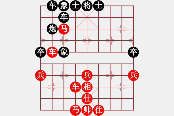 象棋棋譜圖片：看呆B們下象棋咯[紅] -VS- 琪琪[黑] - 步數(shù)：60 