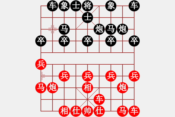 象棋棋谱图片：四10 雨山张志刚先负句容杨春 - 步数：10 