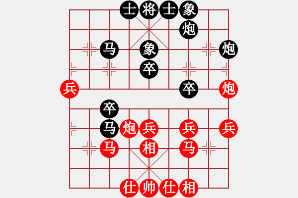 象棋棋譜圖片：刀背(2段)-負(fù)-punkk(5段) - 步數(shù)：40 