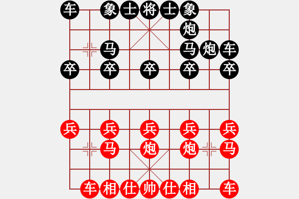 象棋棋譜圖片：伊山[紅] -VS- 海兒[黑] - 步數(shù)：10 