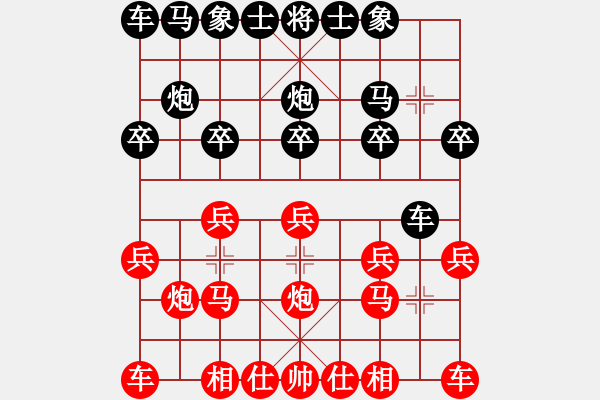 象棋棋譜圖片：仙人指路轉(zhuǎn)中炮對過宮炮（旋風(fēng)V7.0先勝巫師業(yè)余級） - 步數(shù)：10 