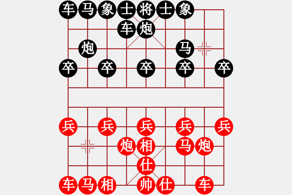 象棋棋譜圖片：麥穗先負東方棋手 - 步數(shù)：10 