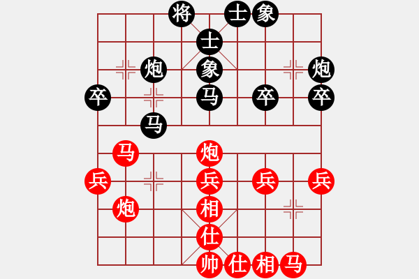 象棋棋譜圖片：第一輪 大師群 冰河劍 先勝 棋門客棧 有門 - 步數(shù)：30 