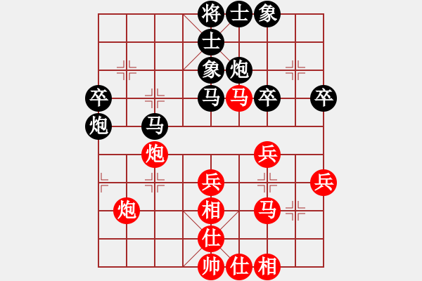 象棋棋譜圖片：第一輪 大師群 冰河劍 先勝 棋門客棧 有門 - 步數(shù)：40 