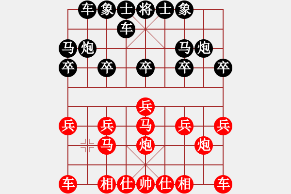 象棋棋譜圖片：劉 忠[紅] -VS- 出頭鳥的勇氣[黑] - 步數(shù)：10 