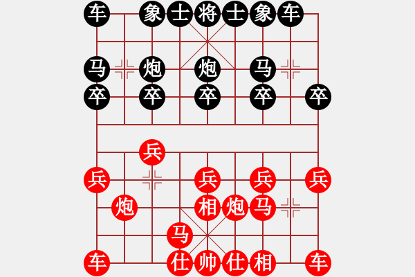 象棋棋譜圖片：摩西十戒[黑] -VS- 金蘋果[紅] - 步數(shù)：10 