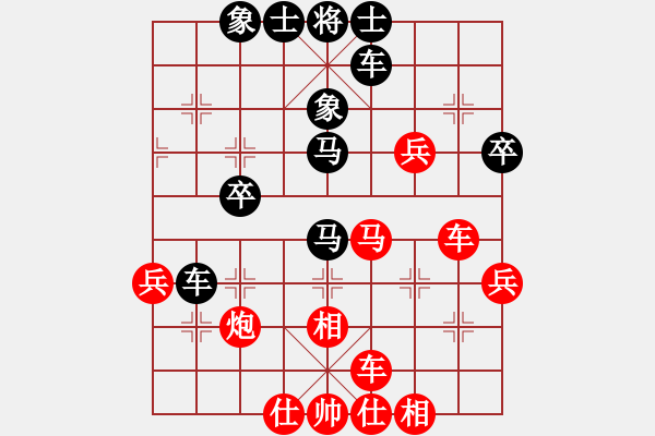 象棋棋譜圖片：豬頭兵團(月將)-和-梁山武二郎(7段) - 步數(shù)：40 