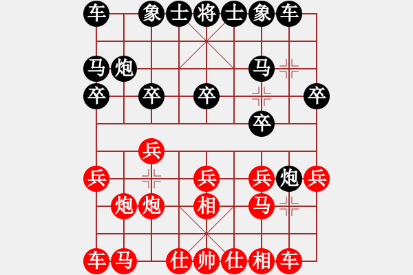 象棋棋譜圖片：國圣測試(9星)-和-zeroa(9星) - 步數(shù)：10 