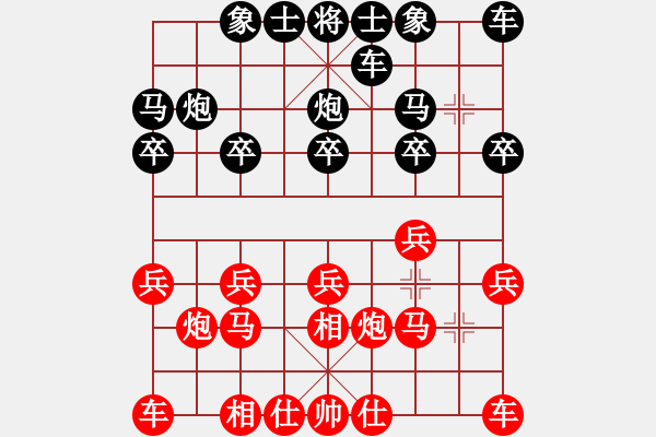 象棋棋谱图片：北京 郭文周 和 贵州 王佳庆 - 步数：10 