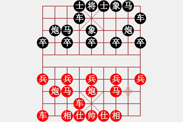 象棋棋譜圖片：橫才俊儒[292832991] -VS- 一覽眾山小[2574786936] - 步數(shù)：10 