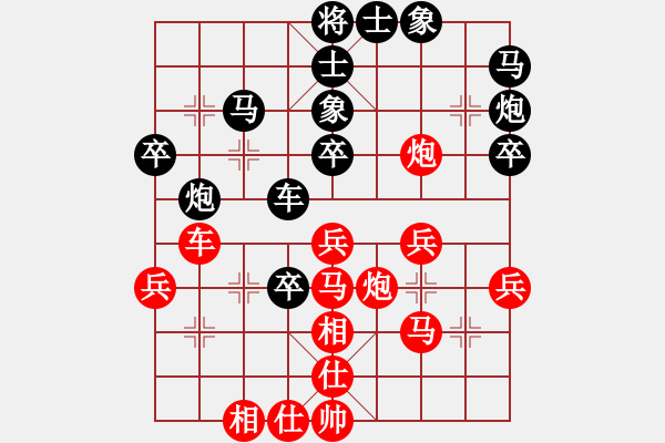 象棋棋譜圖片：真心愛人(9段)-負(fù)-文律書棋(8級) - 步數(shù)：40 