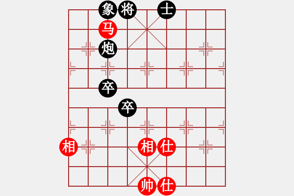 象棋棋譜圖片：弈紅塵（業(yè)余8級(jí)） VS 卒攻（業(yè)余9級(jí)） - 步數(shù)：170 