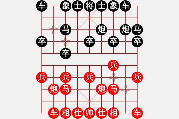 象棋棋譜圖片：云南省棋牌運(yùn)動(dòng)管理中心隊(duì) 豐文琪 和 河南省棋類協(xié)會(huì)隊(duì) 何媛 - 步數(shù)：10 