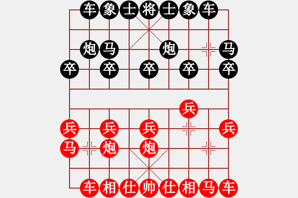 象棋棋譜圖片：1508局 B11- 中炮對(duì)士角炮轉(zhuǎn)單提馬-小蟲(chóng)引擎23層(先勝)天天Ai1-2 - 步數(shù)：10 