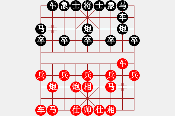 象棋棋譜圖片：象棋愛好者 VS 初級(jí)棋士 - 步數(shù)：10 