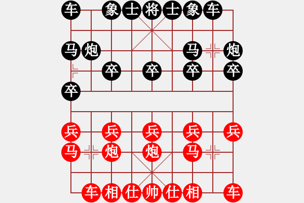 象棋棋譜圖片：李軒       先和 莊玉庭     - 步數(shù)：10 