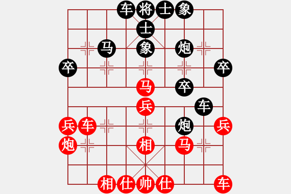 象棋棋譜圖片：黑勝_中國(guó)象棋-雷電模擬器_BUGCHESS_AVX2_206步_20240209063515642.xqf - 步數(shù)：30 