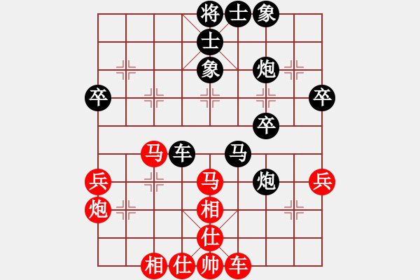 象棋棋譜圖片：黑勝_中國(guó)象棋-雷電模擬器_BUGCHESS_AVX2_206步_20240209063515642.xqf - 步數(shù)：40 