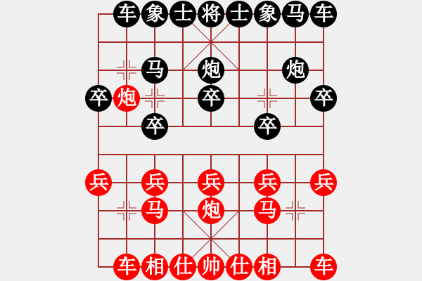 象棋棋譜圖片：2013.2 蛇年春節(jié)甄永強(qiáng)先勝甄永軍4列炮 - 步數(shù)：10 