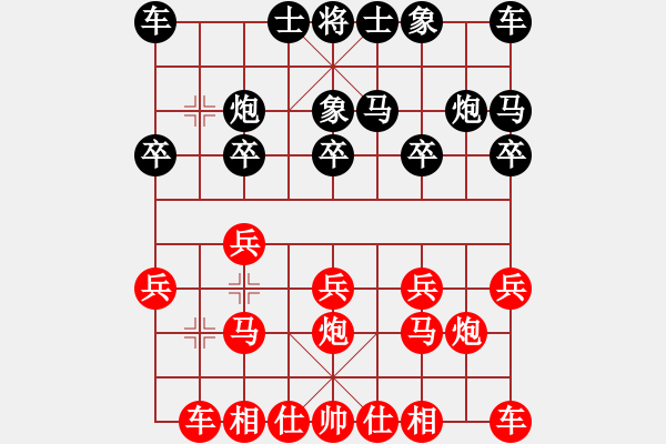 象棋棋譜圖片：智哥[紅] -VS- 【大師網(wǎng)】風(fēng)雨樓臺(tái)[黑] - 步數(shù)：10 