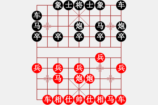 象棋棋譜圖片：棋藝?yán)乡?9級(jí))-和-年年歲歲(9級(jí)) - 步數(shù)：10 