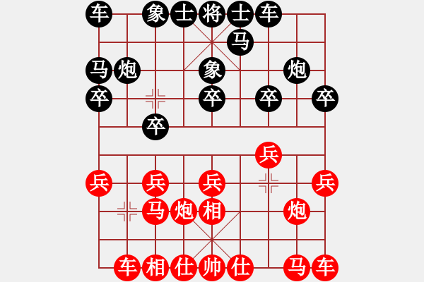 象棋棋譜圖片：8926局 A11-順相局-小蟲引擎23層 紅先勝 天天AI選手 - 步數(shù)：10 