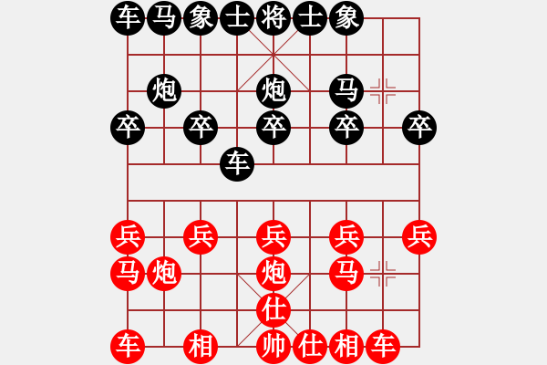 象棋棋譜圖片：品棋為人正直 先負(fù) 品棋火中炮 - 步數(shù)：10 