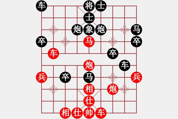 象棋棋譜圖片：醉棋渡河[紅] -VS- 俄の依賴[黑] - 步數(shù)：40 