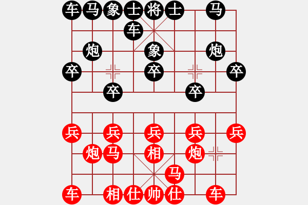 象棋棋譜圖片：574局 A36- 飛相對進(jìn)７卒-小蟲引擎23層(2661) 先勝 徐庶(2100) - 步數(shù)：10 