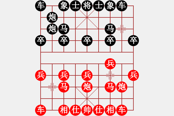 象棋棋譜圖片：小珺VS倚天高手(2015 10 29) - 步數(shù)：10 