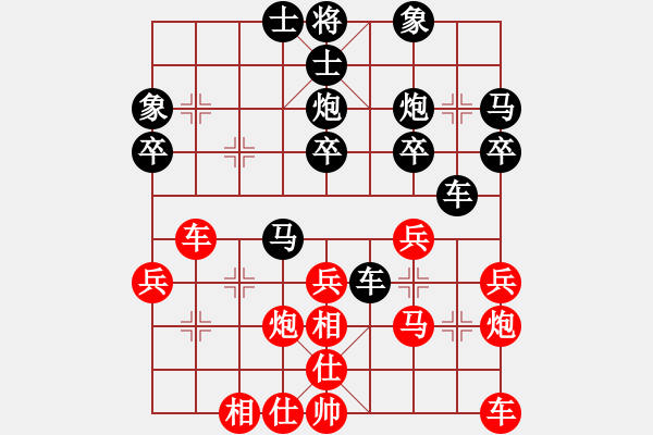 象棋棋譜圖片：分紅比例符合技術(shù)開 和 舍我其誰 - 步數(shù)：30 