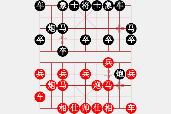 象棋棋譜圖片：20100425 2027 紫冰[729501901] 先負 七★棋樂融融[490740122] - - 步數(shù)：10 