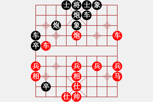 象棋棋譜圖片：甜蜜好朋友(3段)-負(fù)-道德水準(zhǔn)(1段) - 步數(shù)：40 