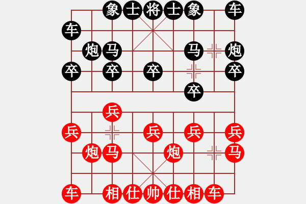 象棋棋譜圖片：山雞(2級)-負(fù)-北俠客(9級) - 步數(shù)：10 