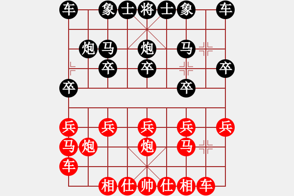 象棋棋譜圖片：文靜       先勝 剛秋英     - 步數：10 