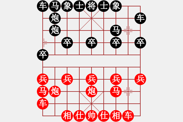 象棋棋谱图片：2014050607刘军先负张大为 - 步数：10 