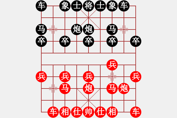 象棋棋譜圖片：期待你的轉(zhuǎn)身[紅] -VS- 愛(ài)好[黑] - 步數(shù)：10 