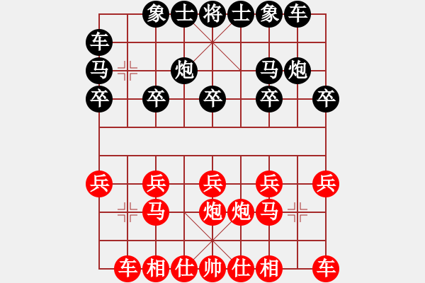 象棋棋譜圖片：鐘局長(7段)-和-緣份守望久(日帥) - 步數(shù)：10 