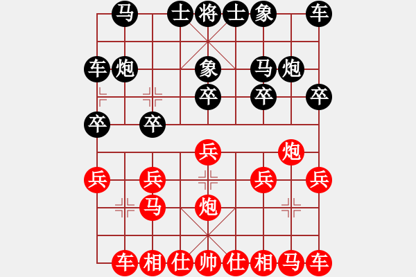 象棋棋譜圖片：小指動車平白輸 - 步數(shù)：10 